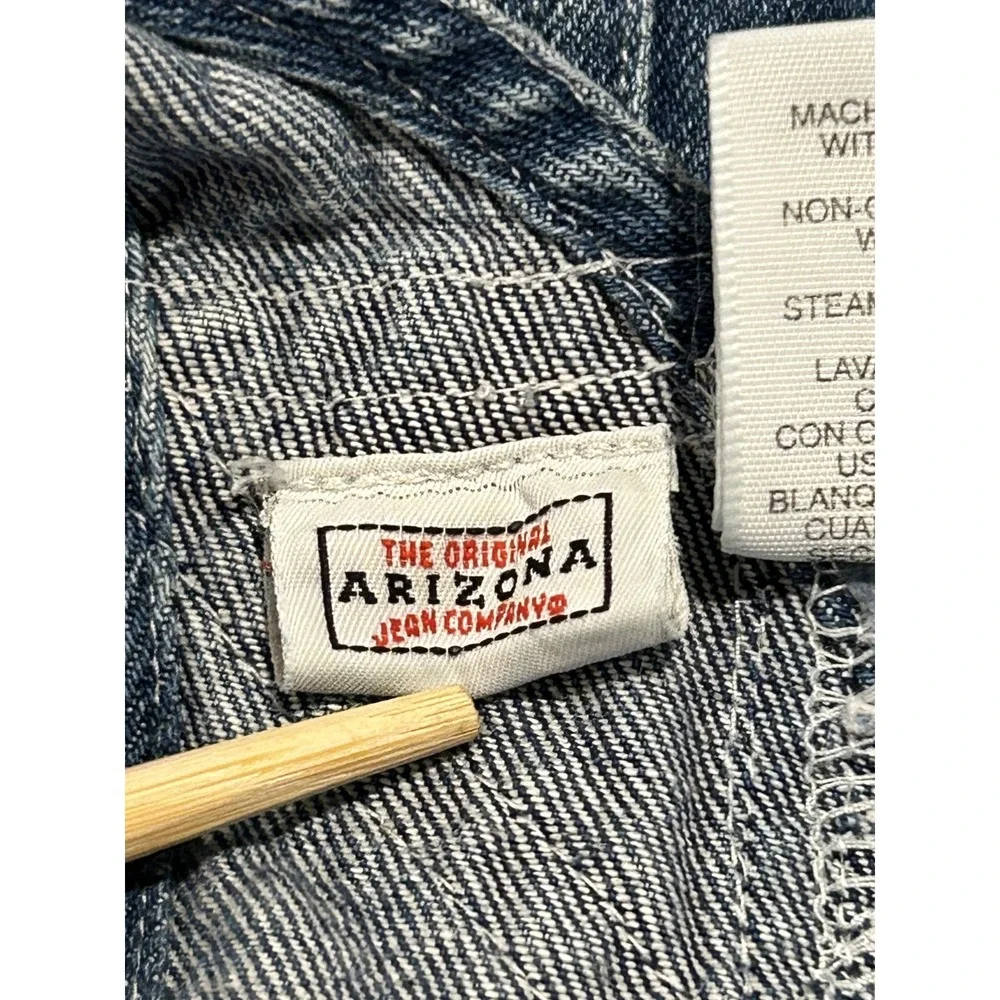 Vintage Little Arizona Jean Company 6-9 Months Blue Cotton Denim Overalls‎ Snaps